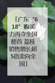 广东“618”购买力再夺全国榜首 荔枝销售增长超5倍卖向全国