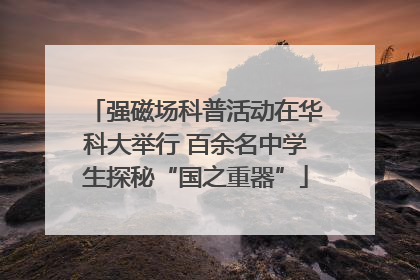 强磁场科普活动在华科大举行 百余名中学生探秘“国之重器”