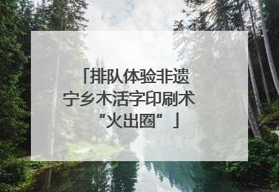 排队体验非遗 宁乡木活字印刷术“火出圈”