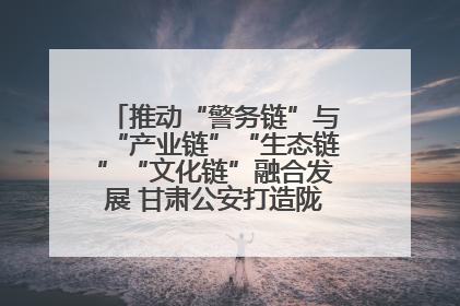 推动“警务链”与“产业链”“生态链”“文化链”融合发展 甘肃公安打造陇原旅游警务品牌