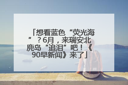 想看蓝色“荧光海”？6月，来瑞安北麂岛“追泪”吧！《90早新闻》来了