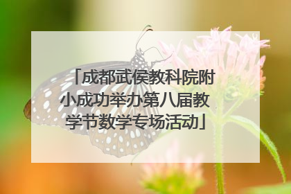 成都武侯教科院附小成功举办第八届教学节数学专场活动