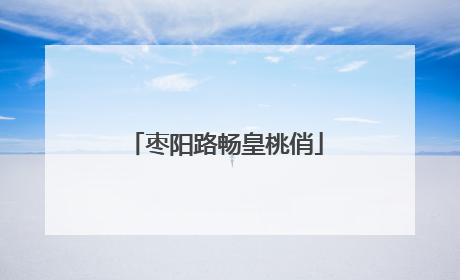 枣阳路畅皇桃俏