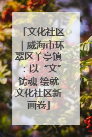 文化社区｜威海市环翠区羊亭镇：以“文”铸魂 绘就文化社区新画卷