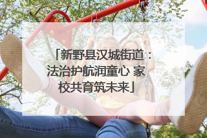 新野县汉城街道：法治护航润童心 家校共育筑未来