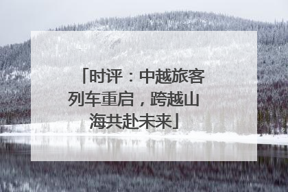 时评：中越旅客列车重启，跨越山海共赴未来