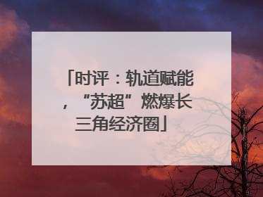 时评：轨道赋能，“苏超”燃爆长三角经济圈