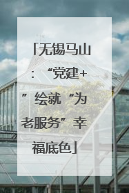 无锡马山：“党建+”绘就“为老服务”幸福底色
