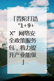 普陀打造“1+9+X”网络安全政策服务包，着力提升产业能级
