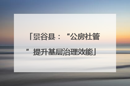 景谷县：“公房社管”提升基层治理效能