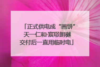 正式供电成“画饼” 天一仁和·宸璟朗樾交付后一直用临时电