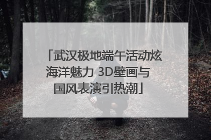 武汉极地端午活动炫海洋魅力 3D壁画与国风表演引热潮
