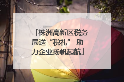 株洲高新区税务局送“税礼” 助力企业扬帆起航