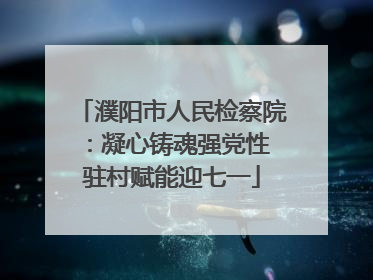濮阳市人民检察院：凝心铸魂强党性 驻村赋能迎七一