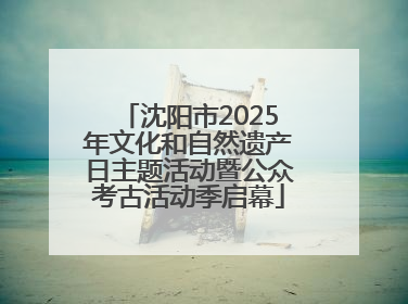 沈阳市2025年文化和自然遗产日主题活动暨公众考古活动季启幕