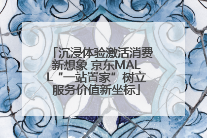 沉浸体验激活消费新想象 京东MALL“一站置家”树立服务价值新坐标