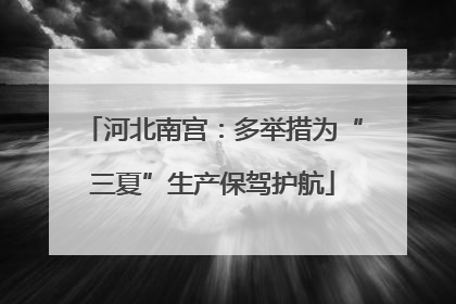 河北南宫：多举措为“三夏”生产保驾护航