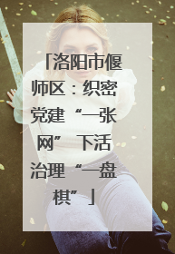 洛阳市偃师区：织密党建“一张网” 下活治理“一盘棋”