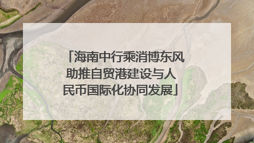 海南中行乘消博东风 助推自贸港建设与人民币国际化协同发展