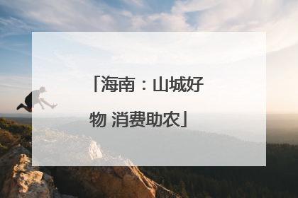海南：山城好物 消费助农