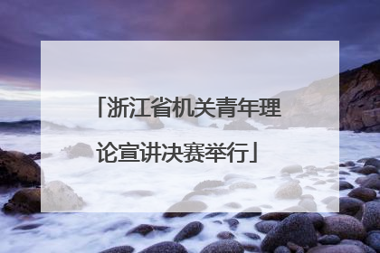 浙江省机关青年理论宣讲决赛举行