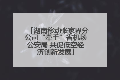 湖南移动张家界分公司“牵手”省机场公安局 共促低空经济创新发展