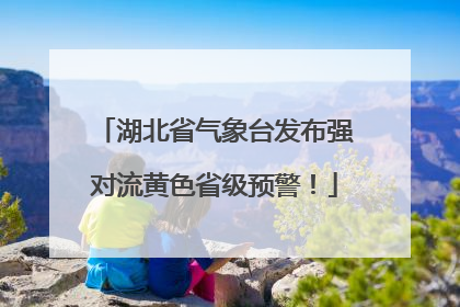 湖北省气象台发布强对流黄色省级预警！