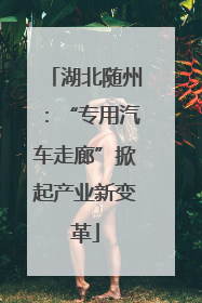 湖北随州：“专用汽车走廊”掀起产业新变革