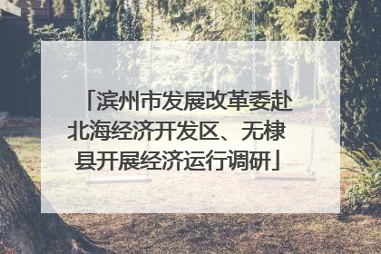 滨州市发展改革委赴北海经济开发区、无棣县开展经济运行调研