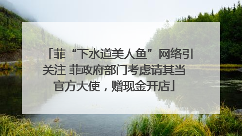 菲“下水道美人鱼”网络引关注 菲政府部门考虑请其当官方大使，赠现金开店