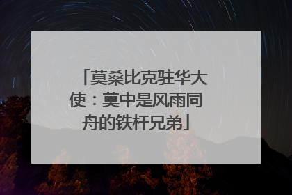 莫桑比克驻华大使：莫中是风雨同舟的铁杆兄弟