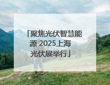 聚焦光伏智慧能源 2025上海光伏展举行