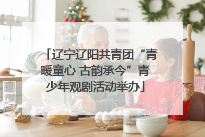 辽宁辽阳共青团“青暖童心 古韵承今”青少年观剧活动举办
