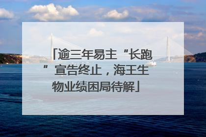 逾三年易主“长跑”宣告终止，海王生物业绩困局待解