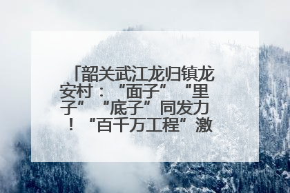 韶关武江龙归镇龙安村：“面子”“里子”“底子”同发力！“百千万工程”激活乡村新动能