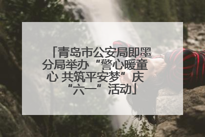 青岛市公安局即墨分局举办“警心暖童心 共筑平安梦”庆“六一”活动