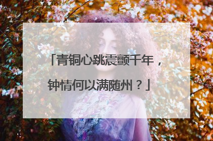 青铜心跳震颤千年，钟情何以满随州？