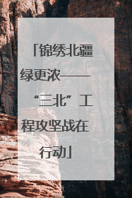 锦绣北疆绿更浓——“三北”工程攻坚战在行动