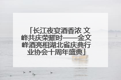 长江夜宴酒香浓 文峰共庆荣耀时——金文峰酒亮相湖北省庆典行业协会十周年盛典