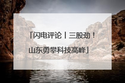 闪电评论丨三股劲！山东勇攀科技高峰
