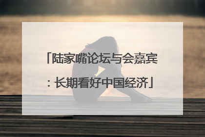 陆家嘴论坛与会嘉宾：长期看好中国经济