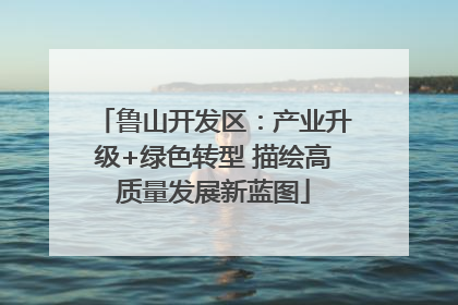 鲁山开发区：产业升级+绿色转型 描绘高质量发展新蓝图