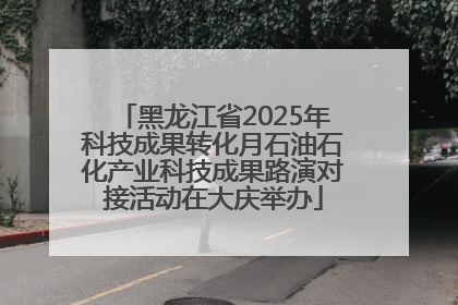 黑龙江省2025年科技成果转化月石油石化产业科技成果路演对接活动在大庆举办