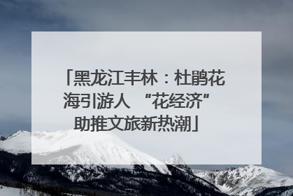 黑龙江丰林：杜鹃花海引游人 “花经济”助推文旅新热潮