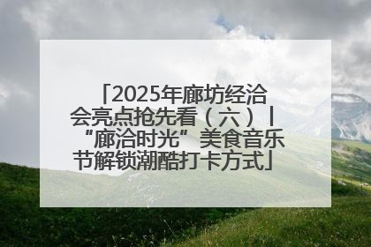 2025年廊坊经洽会亮点抢先看（六）丨“廊洽时光”美食音乐节解锁潮酷打卡方式