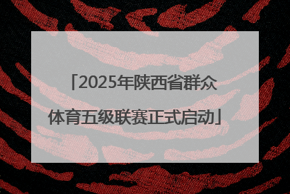 2025年陕西省群众体育五级联赛正式启动