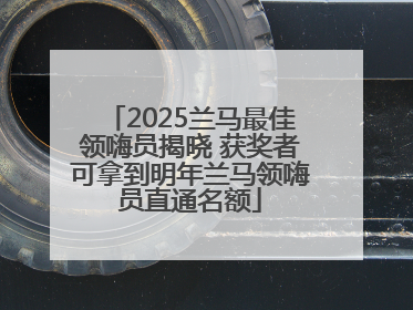 2025兰马最佳领嗨员揭晓 获奖者可拿到明年兰马领嗨员直通名额