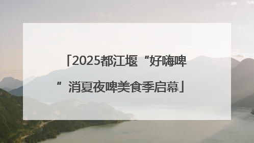 2025都江堰“好嗨啤”消夏夜啤美食季启幕