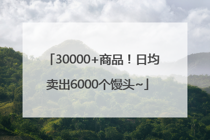 30000+商品！日均卖出6000个馒头~