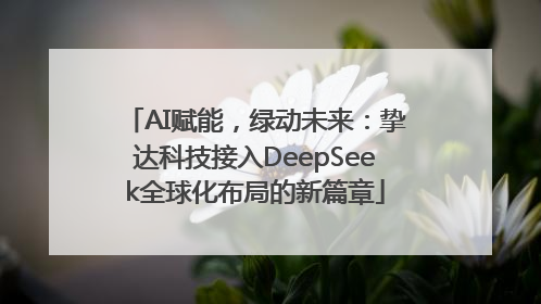 AI赋能，绿动未来：挚达科技接入DeepSeek全球化布局的新篇章